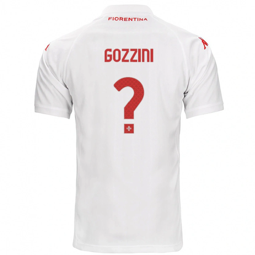 Danxen Homme Maillot Gozzini #0 Blanc Tenues Extérieur 2024/25 T-Shirt