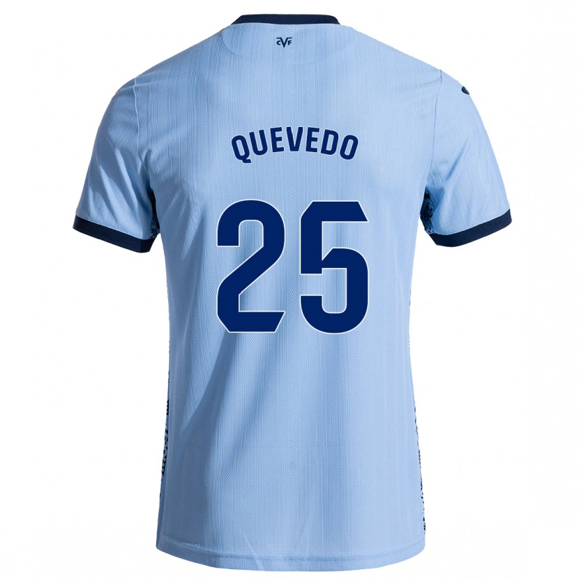 Danxen Homme Maillot Alex Quevedo #25 Bleu Ciel Tenues Extérieur 2024/25 T-Shirt