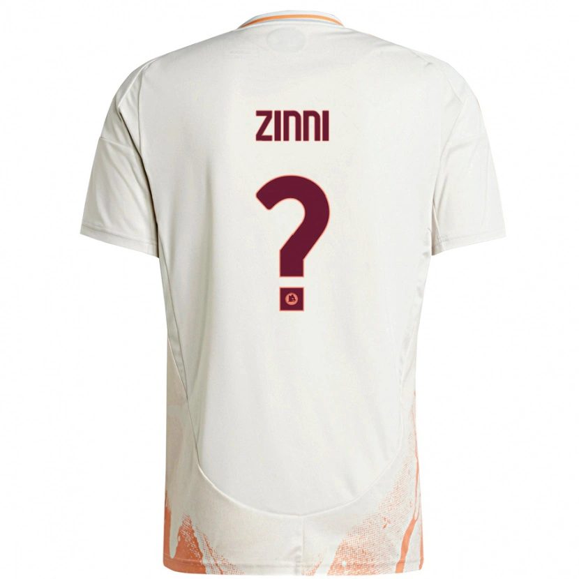 Danxen Homme Maillot Raul Zinni #0 Crème Blanc Orange Tenues Extérieur 2024/25 T-Shirt