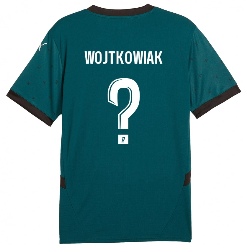 Danxen Homme Maillot Valentin Wojtkowiak #0 Vert Foncé Tenues Extérieur 2024/25 T-Shirt