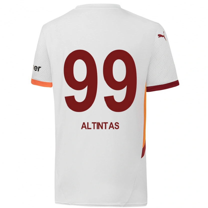 Danxen Homme Maillot Benan Altıntaş #99 Blanc Jaune Rouge Tenues Extérieur 2024/25 T-Shirt