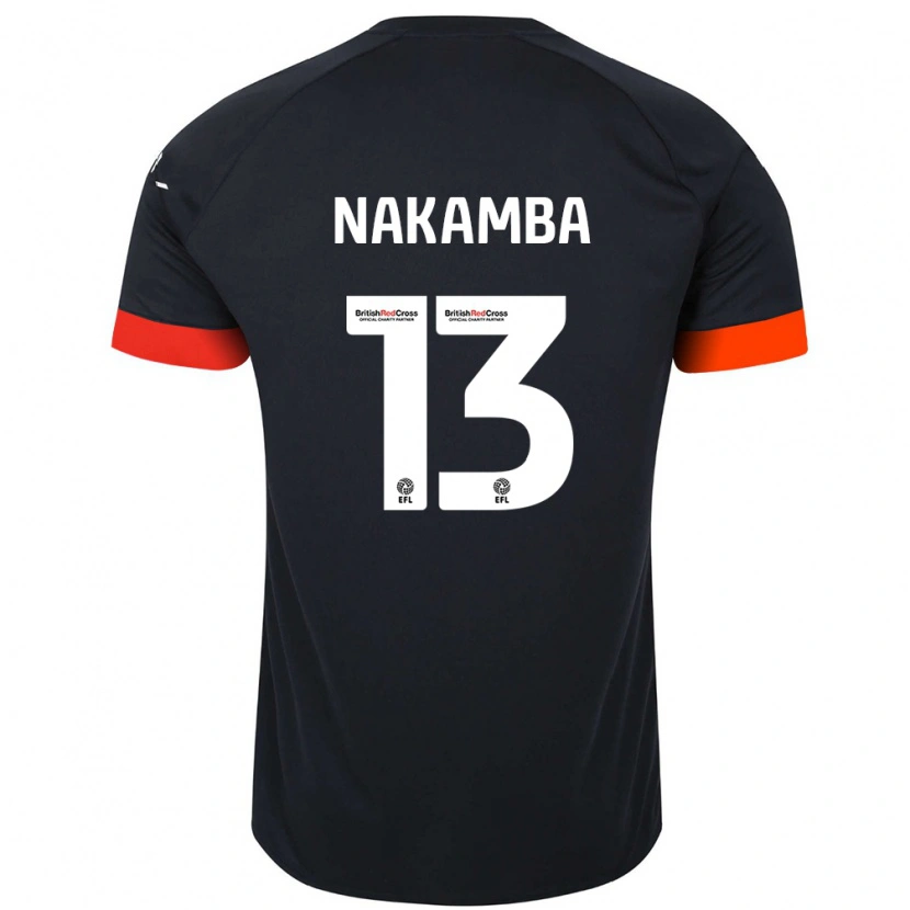 Danxen Homme Maillot Marvelous Nakamba #13 Noir Orange Tenues Extérieur 2024/25 T-Shirt