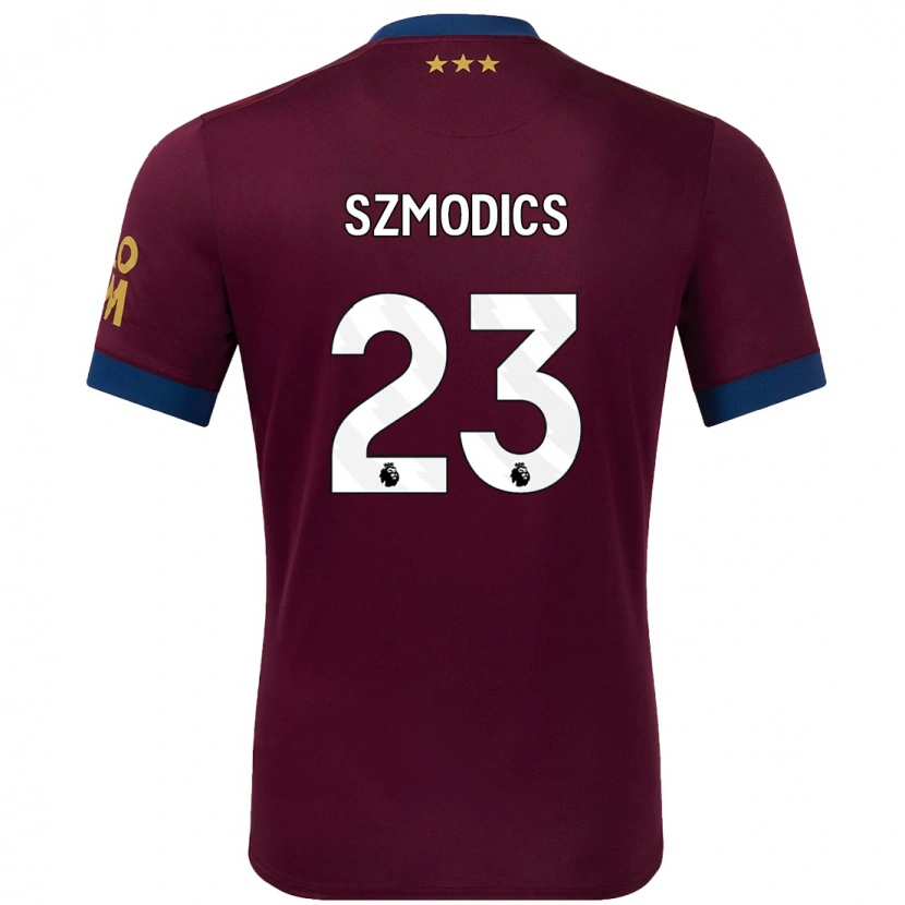 Danxen Homme Maillot Sammie Szmodics #23 Marron Tenues Extérieur 2024/25 T-Shirt