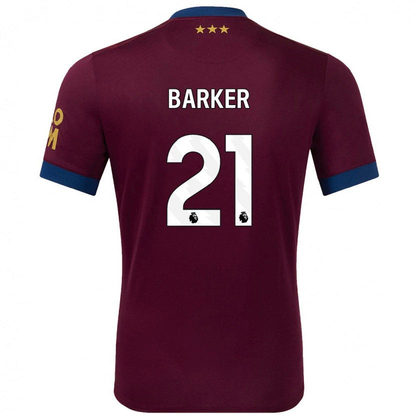 Danxen Homme Maillot Maisy Barker #21 Marron Tenues Extérieur 2024/25 T-Shirt