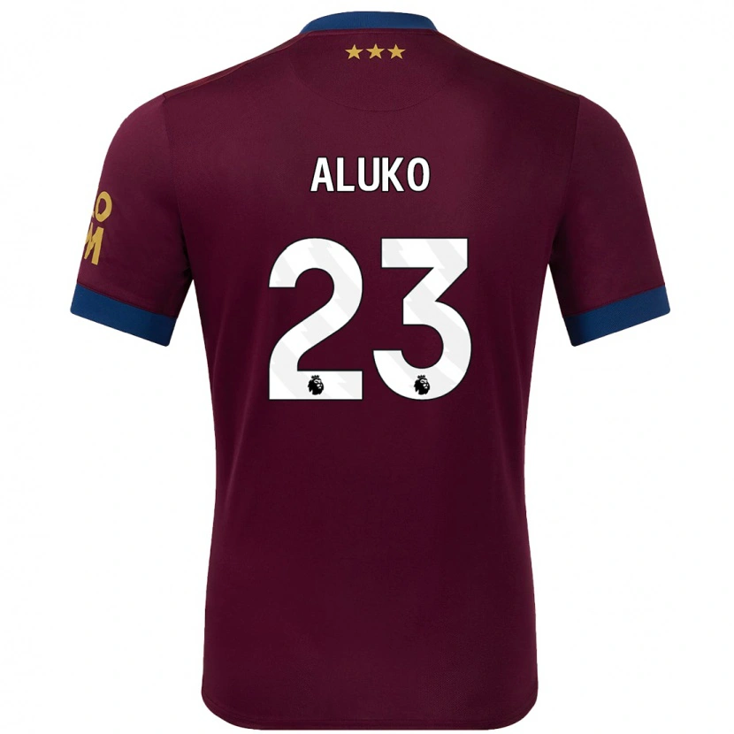 Danxen Homme Maillot Sone Aluko #23 Marron Tenues Extérieur 2024/25 T-Shirt