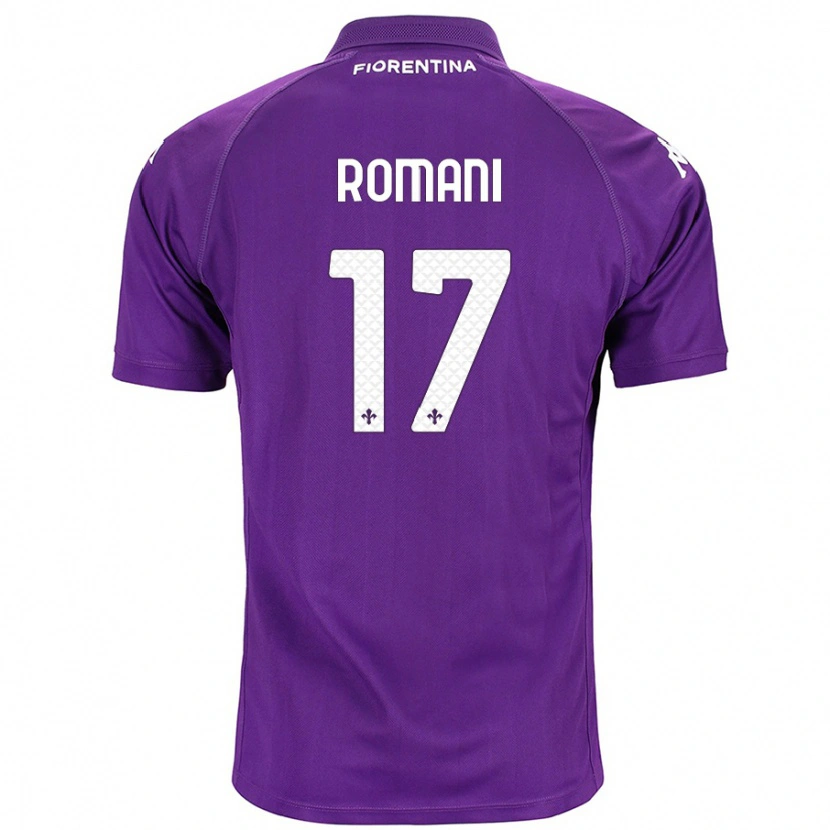 Danxen Femme Maillot Lorenzo Romani #17 Violet Tenues Domicile 2024/25 T-Shirt