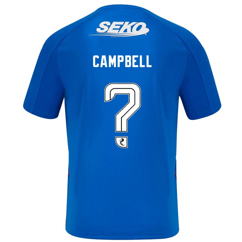 Danxen Femme Maillot Connor Campbell #0 Bleu Foncé Tenues Domicile 2024/25 T-Shirt