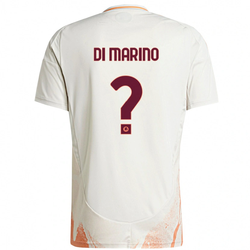 Danxen Femme Maillot Baldo Di Marino #0 Crème Blanc Orange Tenues Extérieur 2024/25 T-Shirt