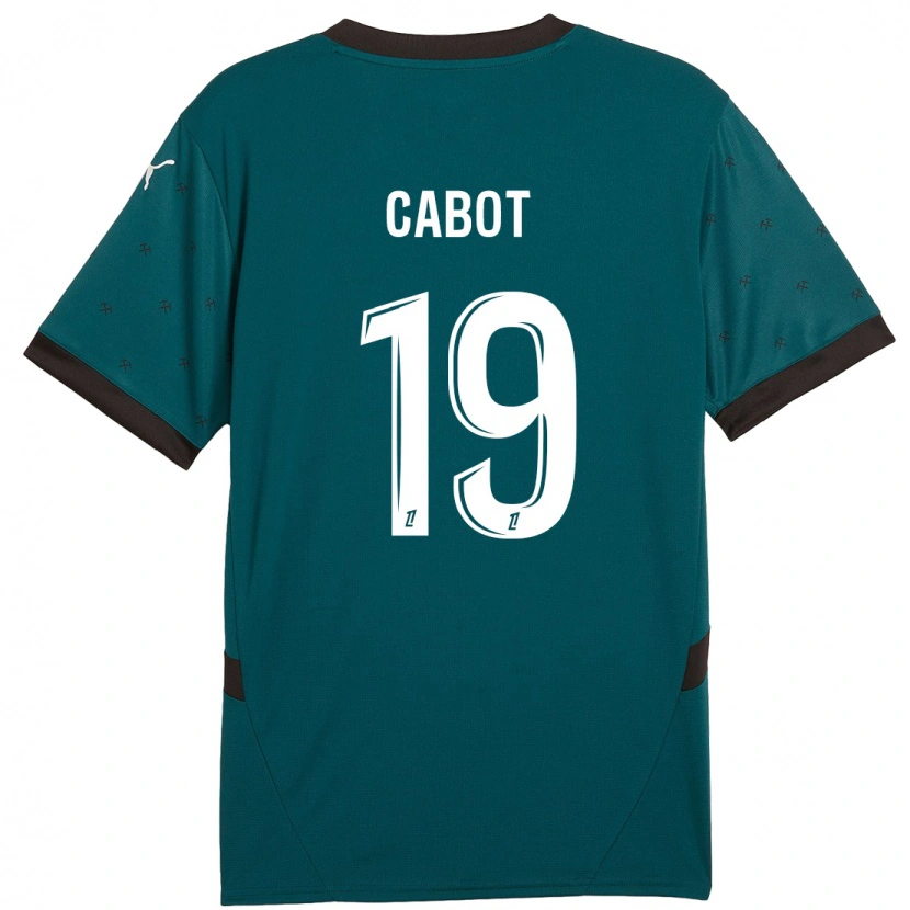 Danxen Femme Maillot Jimmy Cabot #19 Vert Foncé Tenues Extérieur 2024/25 T-Shirt