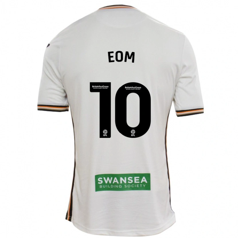 Danxen Enfant Maillot Ji-Sung Eom #10 Blanc Tenues Domicile 2024/25 T-Shirt