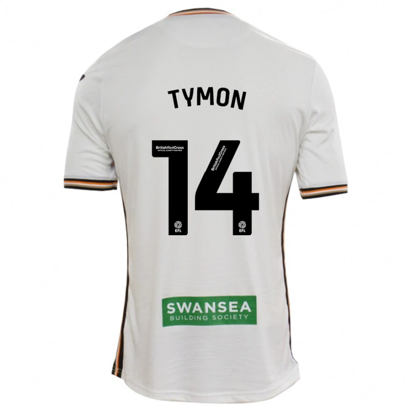 Danxen Enfant Maillot Josh Tymon #14 Blanc Tenues Domicile 2024/25 T-Shirt