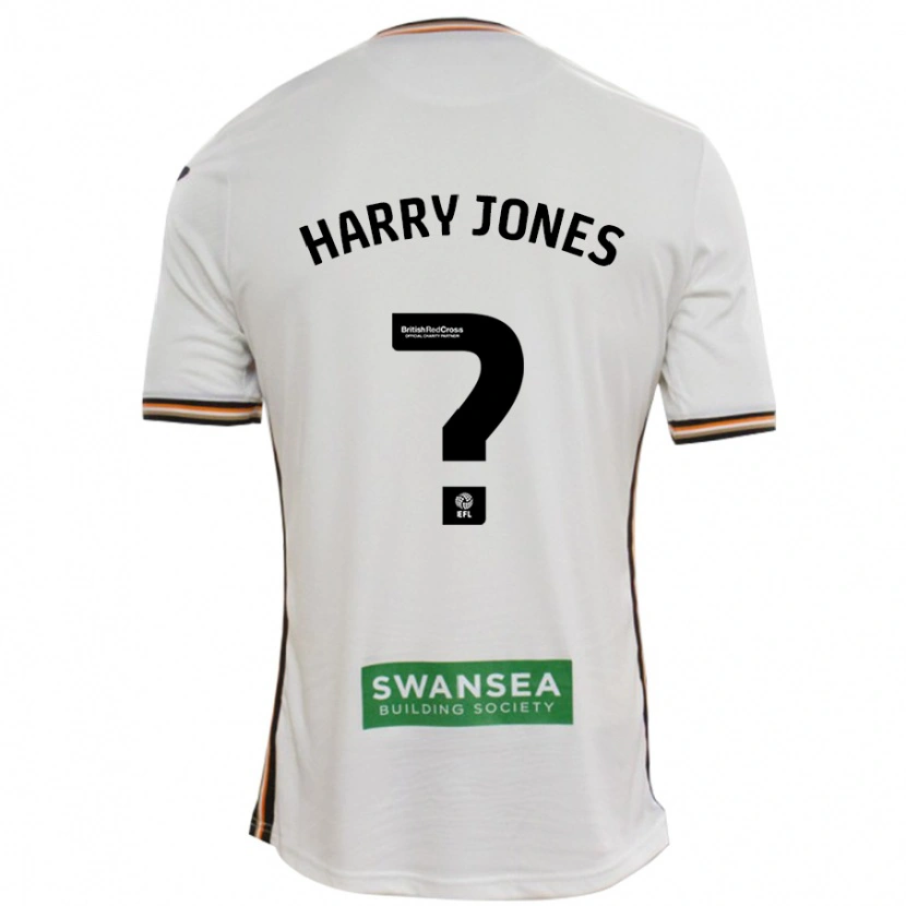 Danxen Enfant Maillot Harry Jones #0 Blanc Tenues Domicile 2024/25 T-Shirt