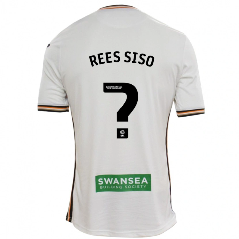 Danxen Enfant Maillot Ramon Rees-Siso #0 Blanc Tenues Domicile 2024/25 T-Shirt