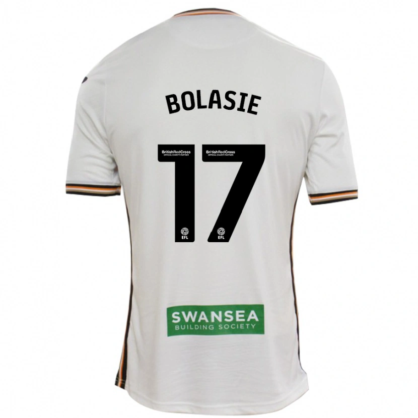 Danxen Enfant Maillot Yannick Bolasie #17 Blanc Tenues Domicile 2024/25 T-Shirt