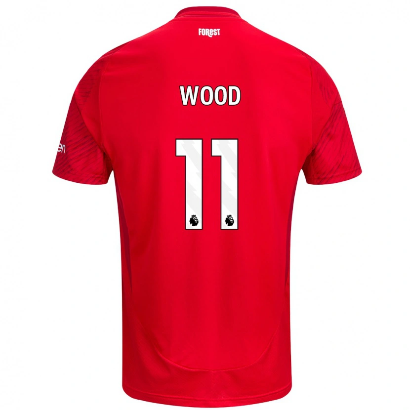 Danxen Enfant Maillot Chris Wood #11 Rouge Blanc Tenues Domicile 2024/25 T-Shirt