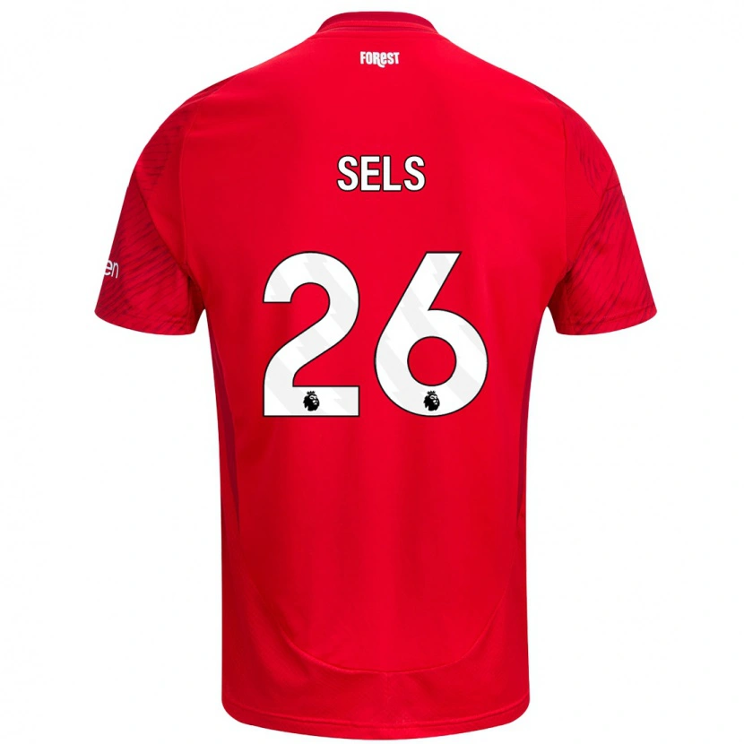 Danxen Enfant Maillot Matz Sels #26 Rouge Blanc Tenues Domicile 2024/25 T-Shirt