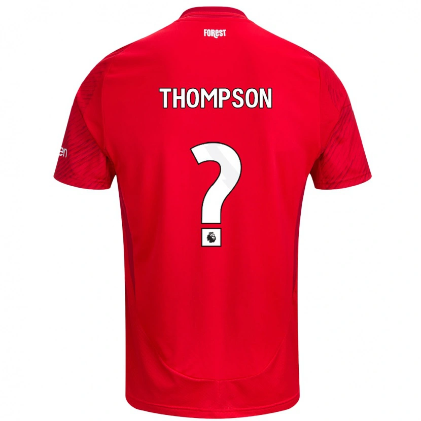 Danxen Enfant Maillot Will Thompson #0 Rouge Blanc Tenues Domicile 2024/25 T-Shirt