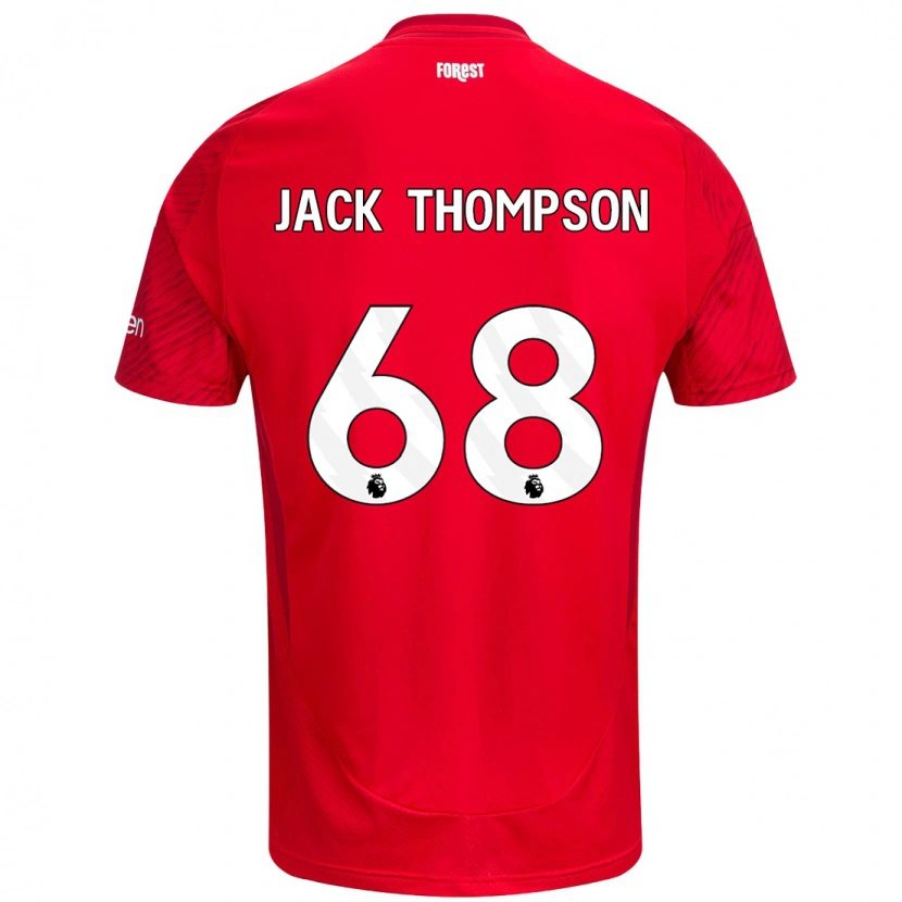 Danxen Enfant Maillot Jack Thompson #68 Rouge Blanc Tenues Domicile 2024/25 T-Shirt