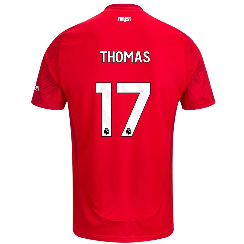 Danxen Enfant Maillot Freya Thomas #17 Rouge Blanc Tenues Domicile 2024/25 T-Shirt