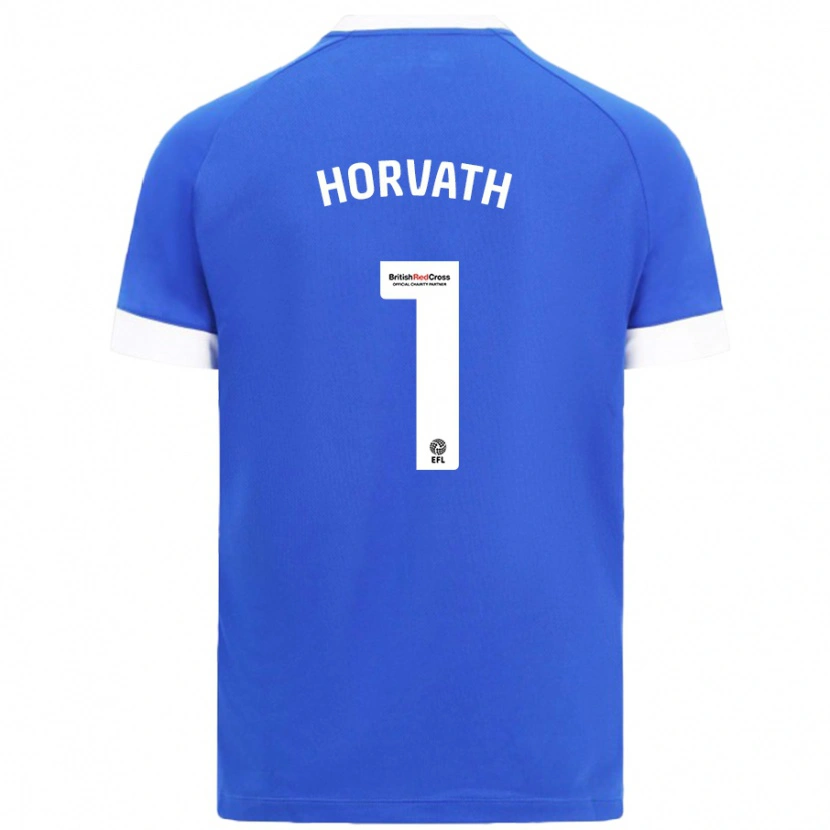 Danxen Enfant Maillot Ethan Horvath #1 Bleu Ciel Tenues Domicile 2024/25 T-Shirt