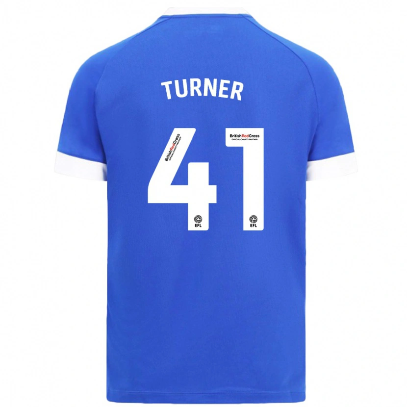 Danxen Enfant Maillot Matthew Turner #41 Bleu Ciel Tenues Domicile 2024/25 T-Shirt