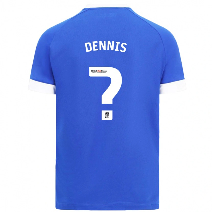 Danxen Enfant Maillot Jake Dennis #0 Bleu Ciel Tenues Domicile 2024/25 T-Shirt