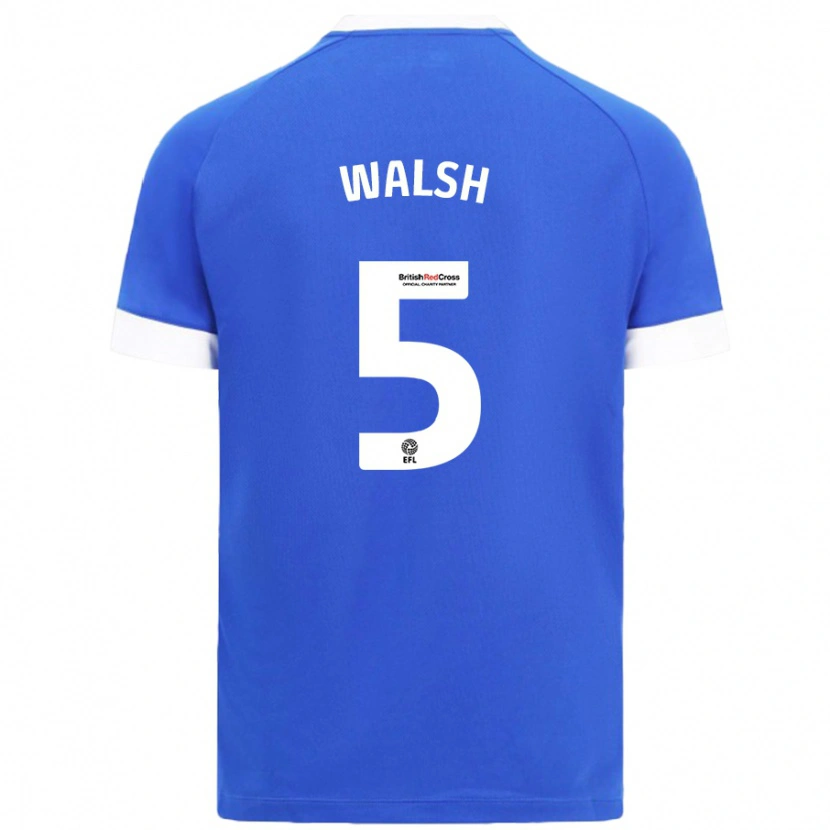 Danxen Enfant Maillot Siobhan Walsh #5 Bleu Ciel Tenues Domicile 2024/25 T-Shirt