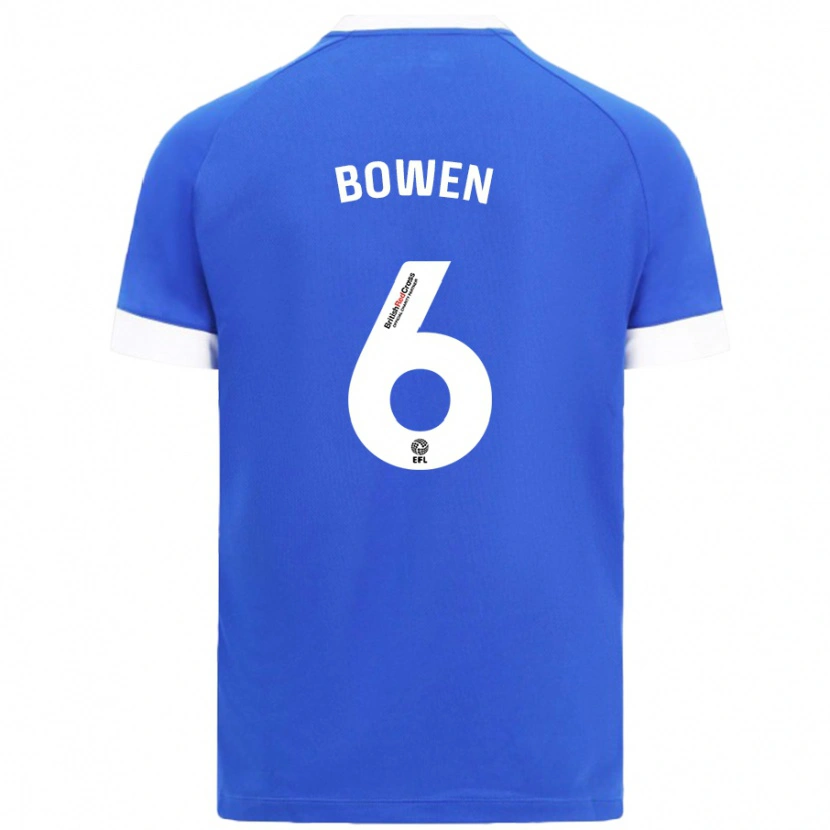 Danxen Enfant Maillot Megan Bowen #6 Bleu Ciel Tenues Domicile 2024/25 T-Shirt