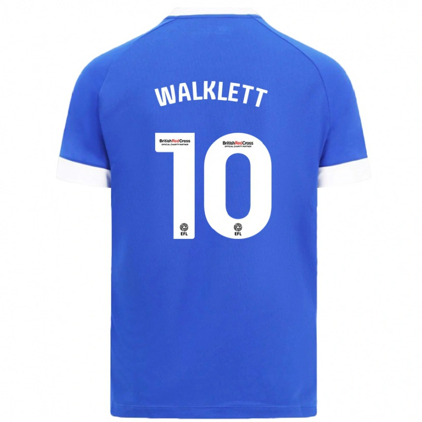 Danxen Enfant Maillot Kerry Walklett #10 Bleu Ciel Tenues Domicile 2024/25 T-Shirt