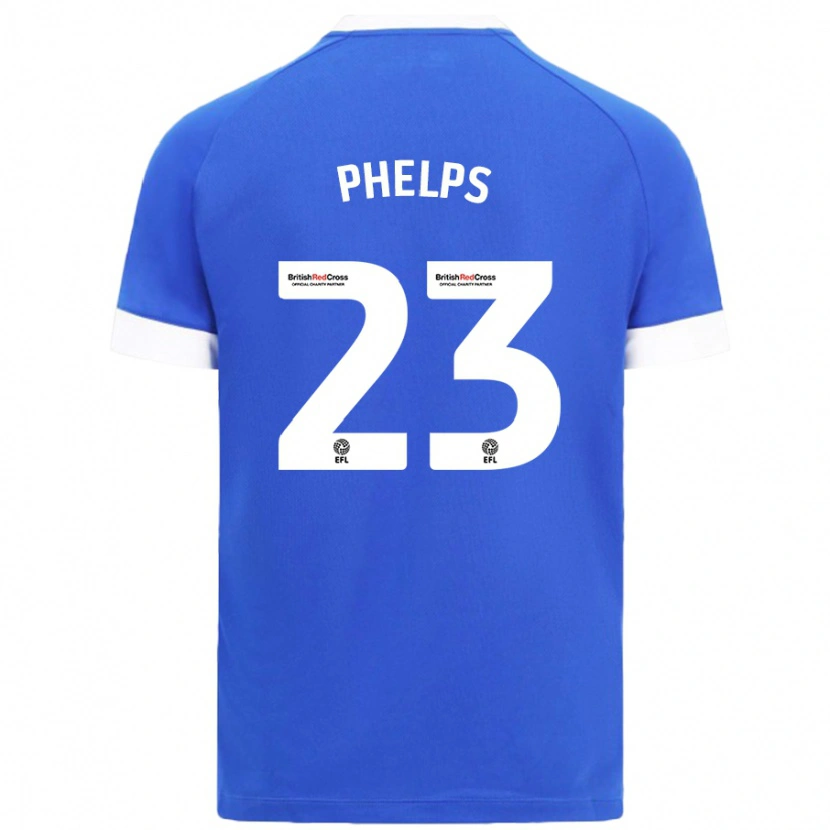 Danxen Enfant Maillot Anna Phelps #23 Bleu Ciel Tenues Domicile 2024/25 T-Shirt