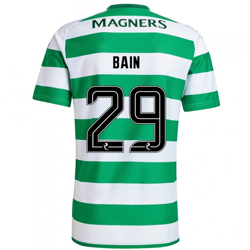 Danxen Enfant Maillot Scott Bain #29 Vert Blanc Tenues Domicile 2024/25 T-Shirt