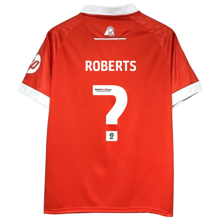 Danxen Enfant Maillot Hari Roberts #0 Rouge Blanc Tenues Domicile 2024/25 T-Shirt