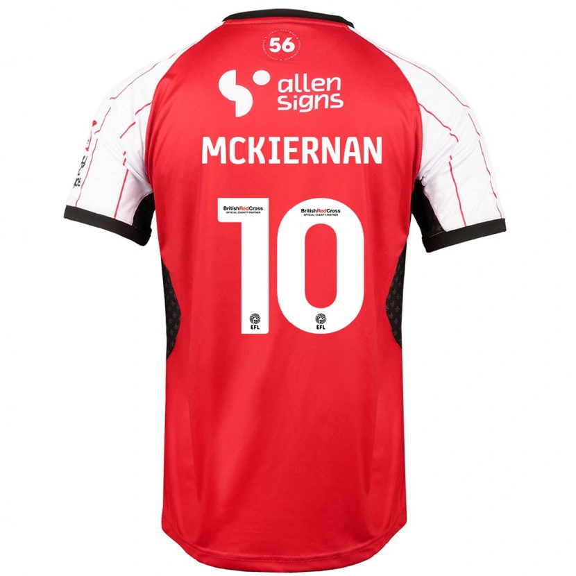 Danxen Enfant Maillot Jj Mckiernan #10 Blanc Tenues Domicile 2024/25 T-Shirt