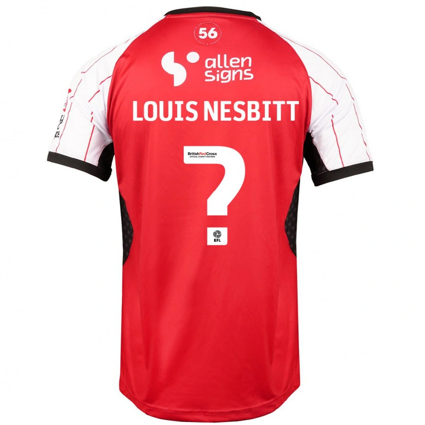 Danxen Enfant Maillot Louis Nesbitt #0 Blanc Tenues Domicile 2024/25 T-Shirt