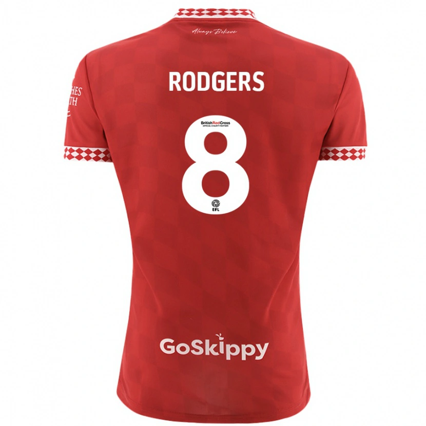 Danxen Enfant Maillot Amy Rodgers #8 Rouge Tenues Domicile 2024/25 T-Shirt