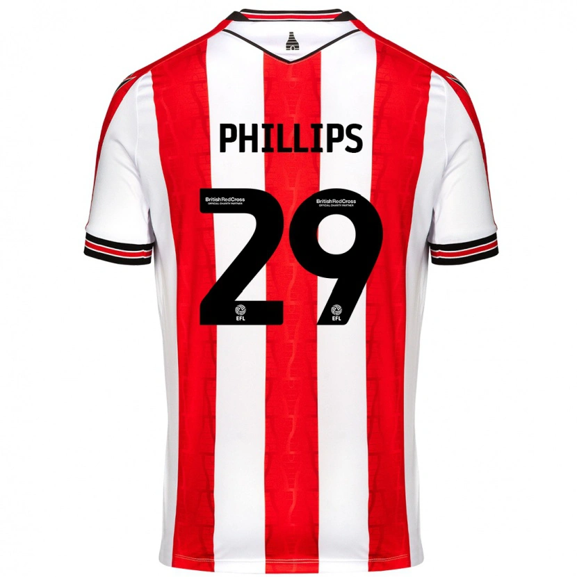 Danxen Enfant Maillot D'margio Wright-Phillips #29 Rouge Blanc Tenues Domicile 2024/25 T-Shirt