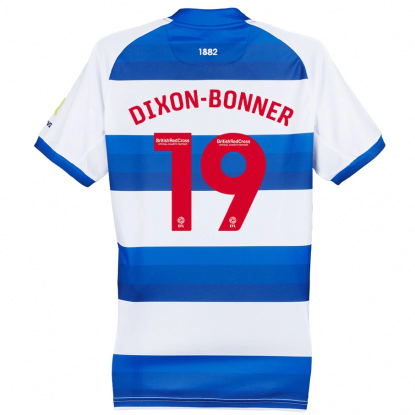 Danxen Enfant Maillot Elijah Dixon-Bonner #19 Blanc Bleu Tenues Domicile 2024/25 T-Shirt