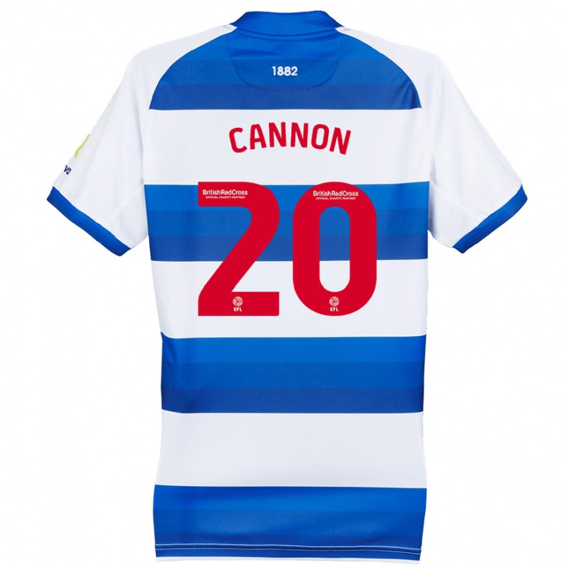 Danxen Enfant Maillot Reggie Cannon #20 Blanc Bleu Tenues Domicile 2024/25 T-Shirt