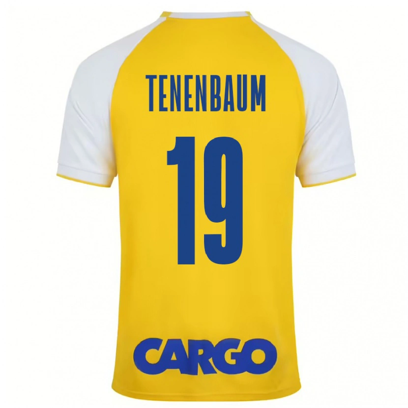 Danxen Enfant Maillot Daniel Tenenbaum #19 Jaune Blanc Tenues Domicile 2024/25 T-Shirt