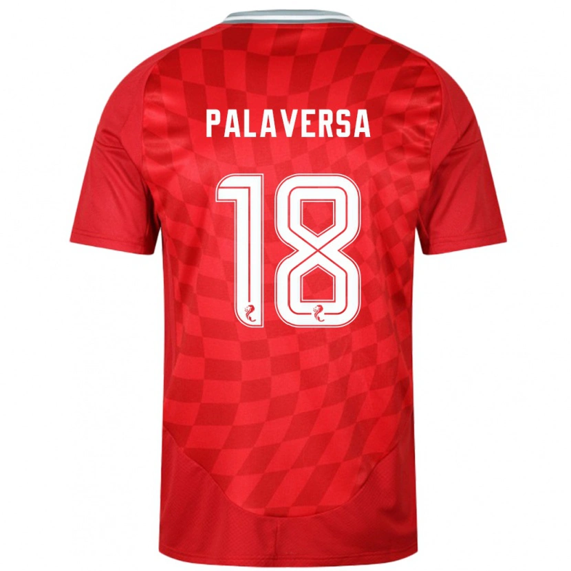 Danxen Enfant Maillot Ante Palaversa #18 Rouge Tenues Domicile 2024/25 T-Shirt