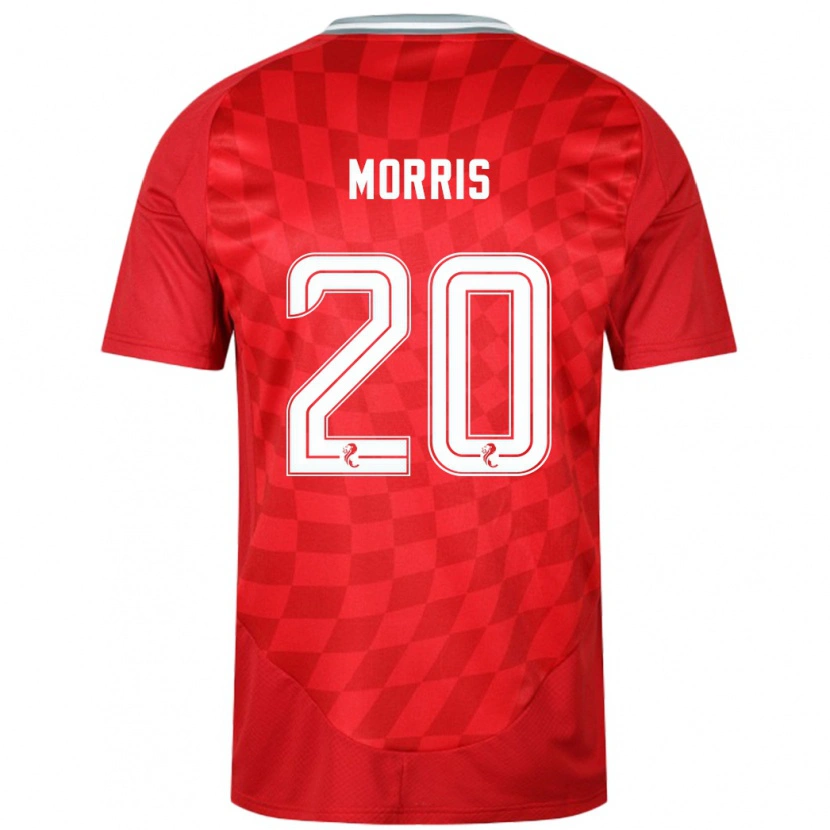 Danxen Enfant Maillot Shayden Morris #20 Rouge Tenues Domicile 2024/25 T-Shirt