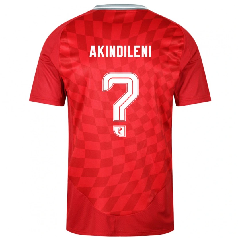 Danxen Enfant Maillot Timothy Akindileni #0 Rouge Tenues Domicile 2024/25 T-Shirt