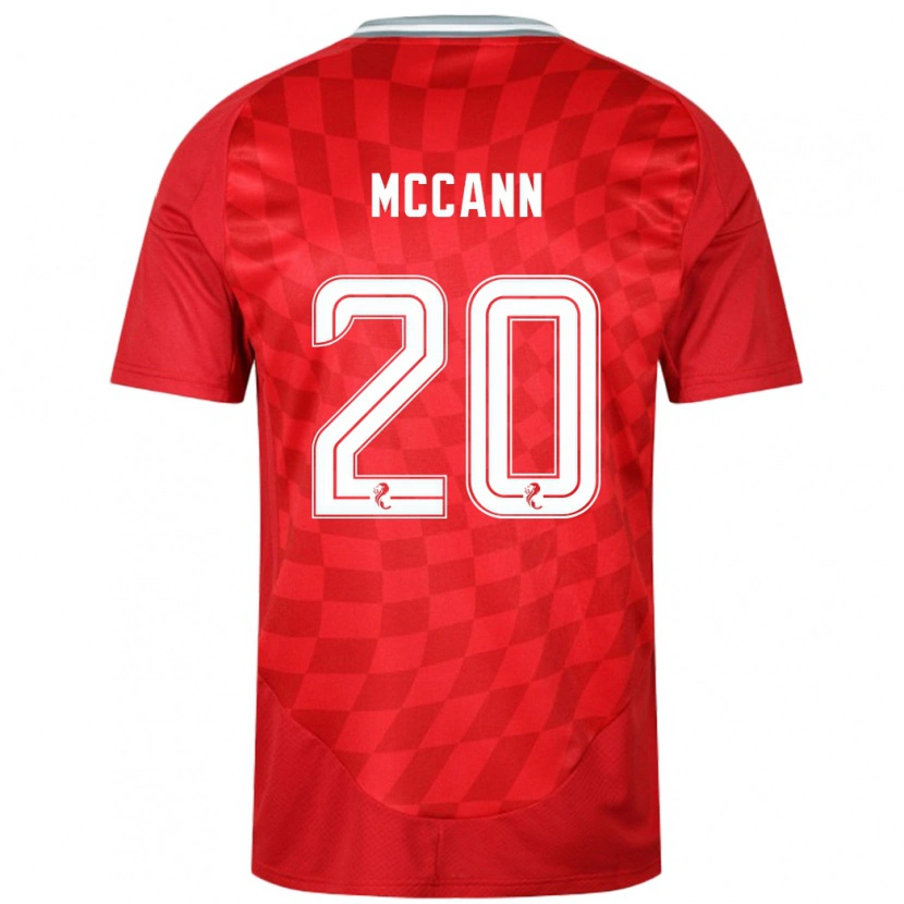 Danxen Enfant Maillot Annalisa Mccann #20 Rouge Tenues Domicile 2024/25 T-Shirt