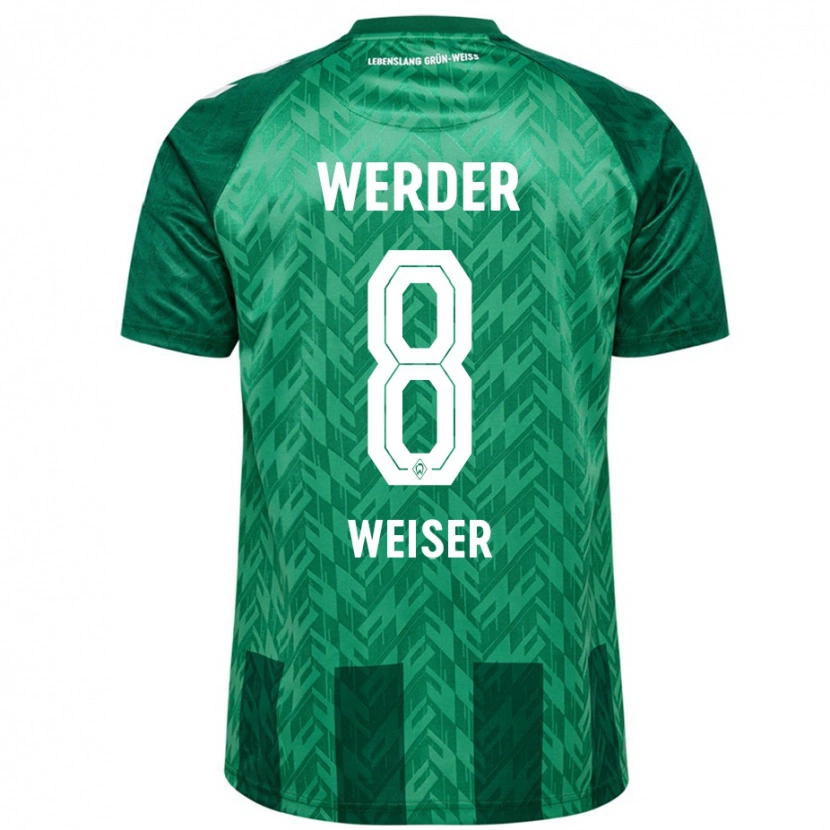 Danxen Enfant Maillot Mitchell Weiser #8 Vert Tenues Domicile 2024/25 T-Shirt