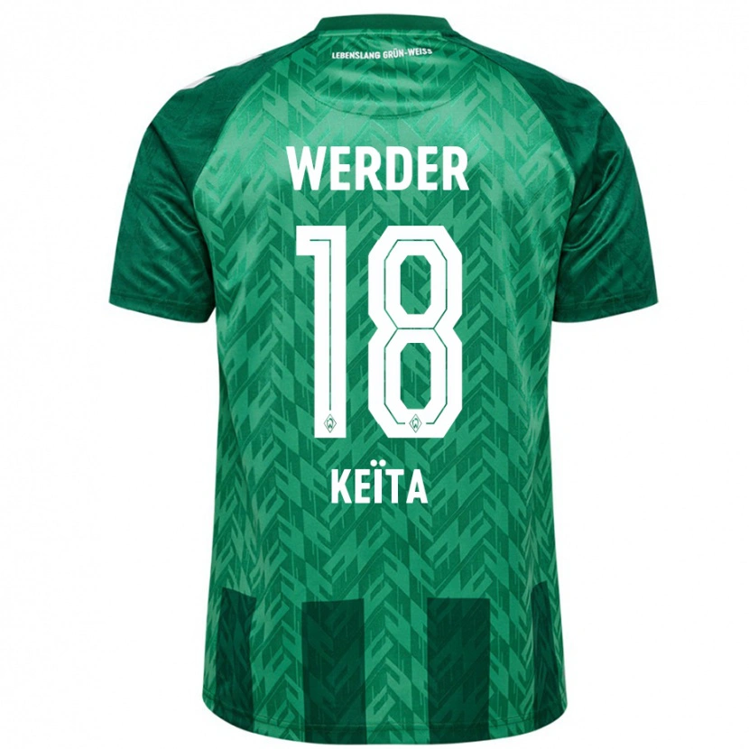 Danxen Enfant Maillot Naby Keïta #18 Vert Tenues Domicile 2024/25 T-Shirt