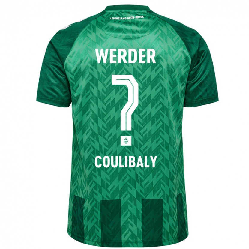 Danxen Enfant Maillot Karim Coulibaly #0 Vert Tenues Domicile 2024/25 T-Shirt