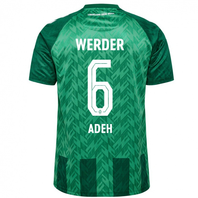 Danxen Enfant Maillot Wesley Adeh #6 Vert Tenues Domicile 2024/25 T-Shirt