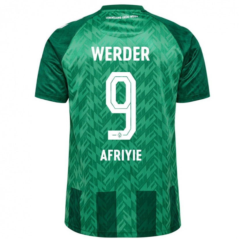 Danxen Enfant Maillot Neal Afriyie #9 Vert Tenues Domicile 2024/25 T-Shirt