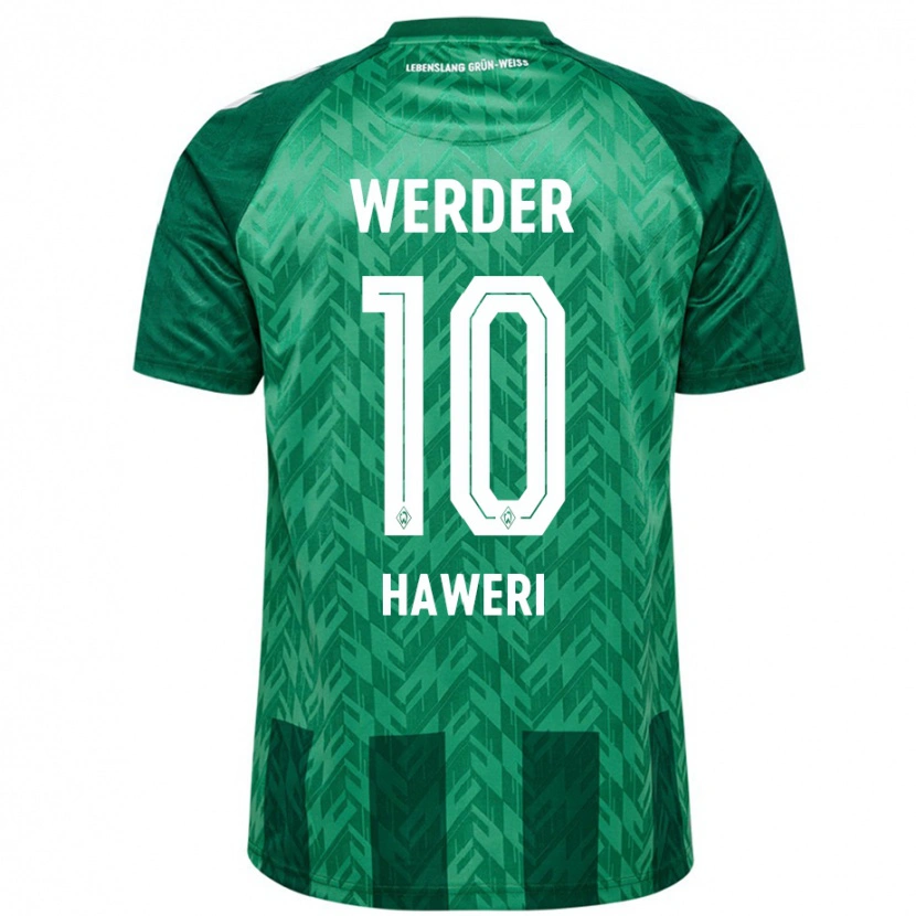 Danxen Enfant Maillot Adrian Haweri #10 Vert Tenues Domicile 2024/25 T-Shirt