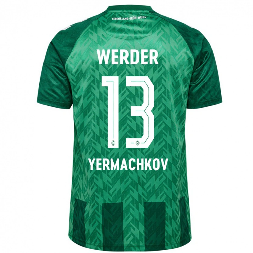 Danxen Enfant Maillot Ivan Yermachkov #13 Vert Tenues Domicile 2024/25 T-Shirt